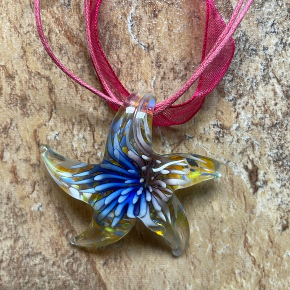 Glass Star Necklace - Picture 2 of 5